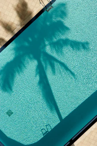 Backyard swimming pool serviced by GK Swimming Pools in Agoura Hills, CA